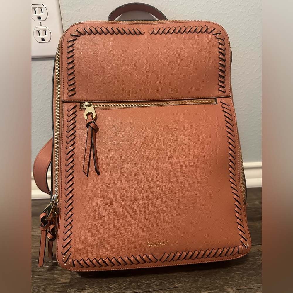 Calpak Kaya 15 inch Laptop Backpack in Caramel